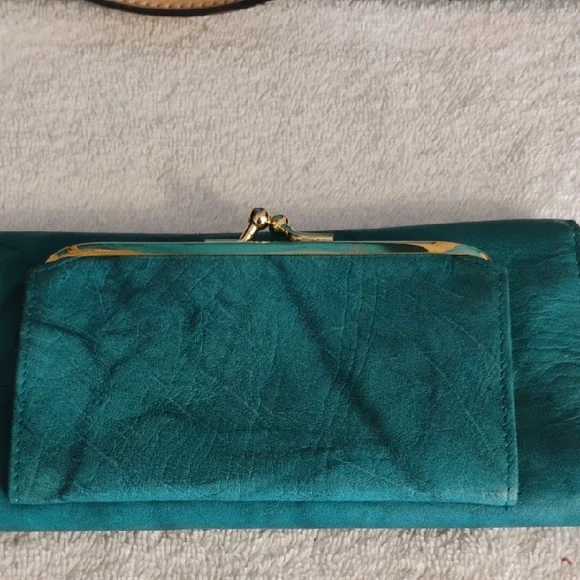 Pretty Teal and Tan Tote Bag - Picture 6 of 10